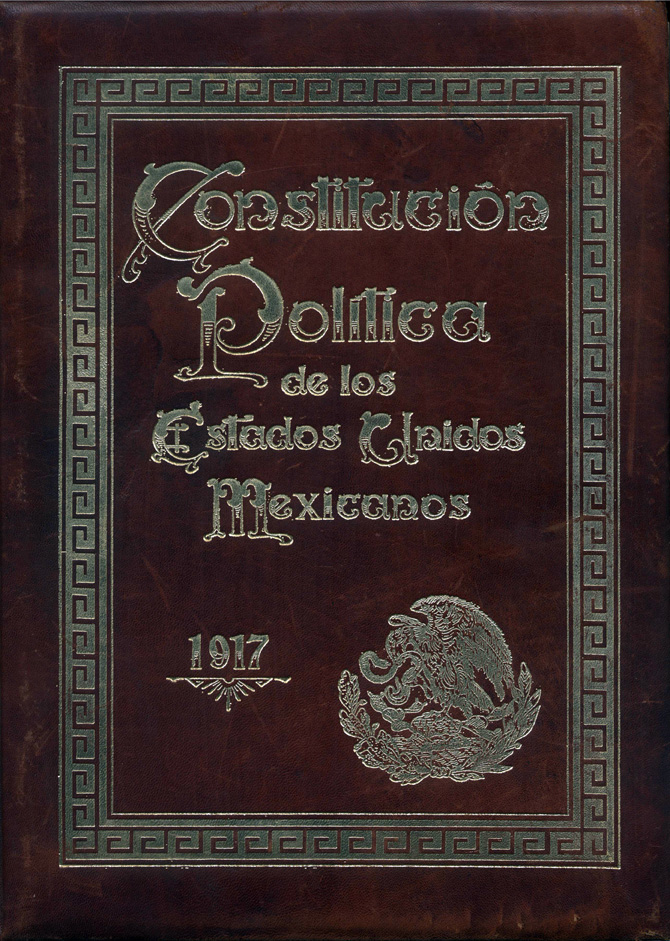 Title page of the original 1917 Political Constitution of the United Mexican States